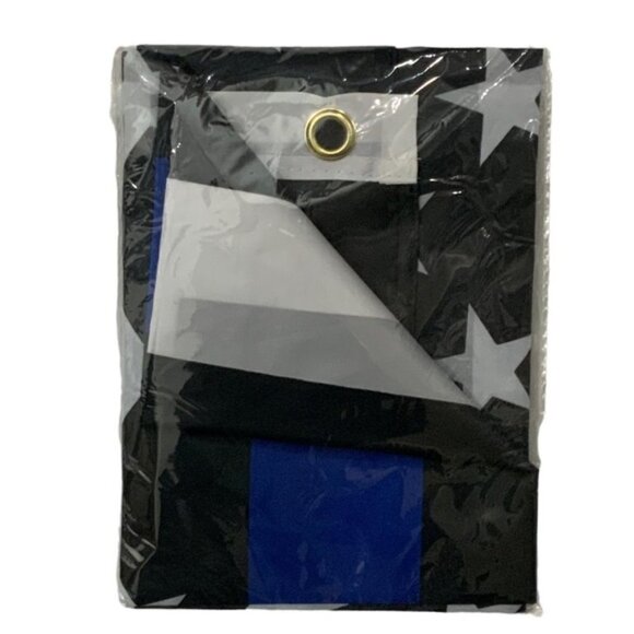 United States Flag 3 X 5 Foot Thin Blue Line Law Enforcement Officers Ou… - Picture 4 of 9